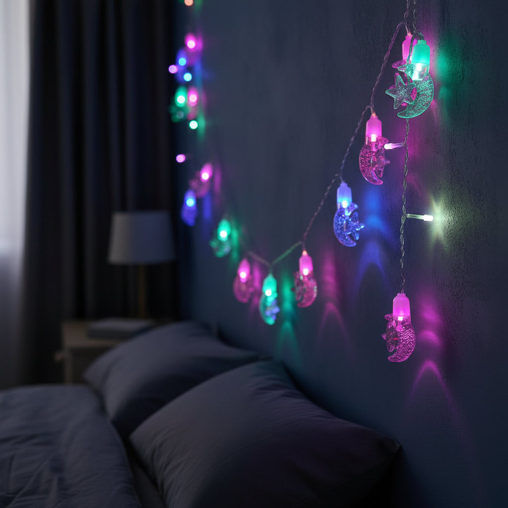 Guirlande Cristallisée Lumineuse Ramadan – أضواء متدلية كريستالية رمضانية من 3 أمتار