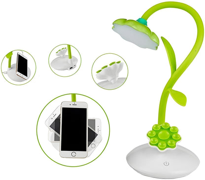 Lampe de Bureau Tournesol avec Support pour Téléphone Portable – مصباح مكتبي مع حامل للهاتف المحمول