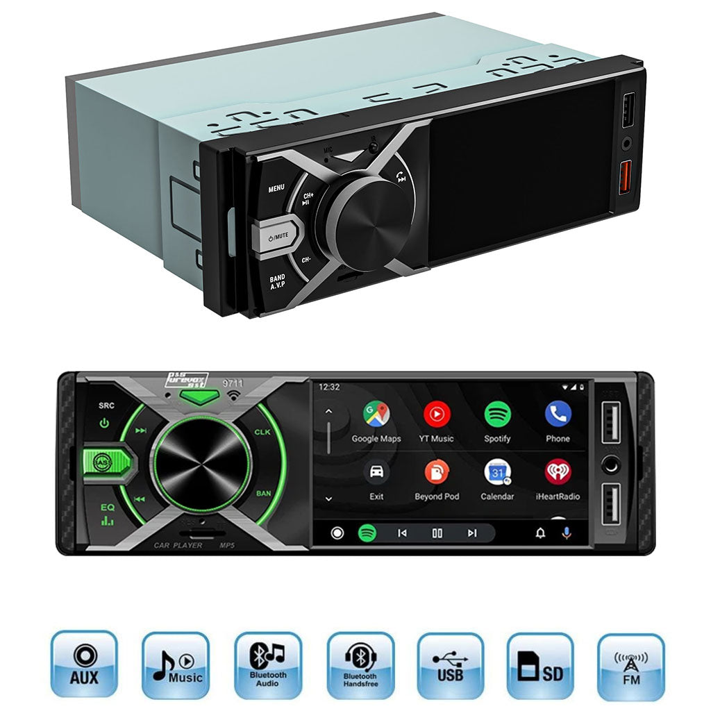 Poste Radio Multimedia Bluetooth USB/MicroSD/Aux G-9711 – جهاز راديو السيارة