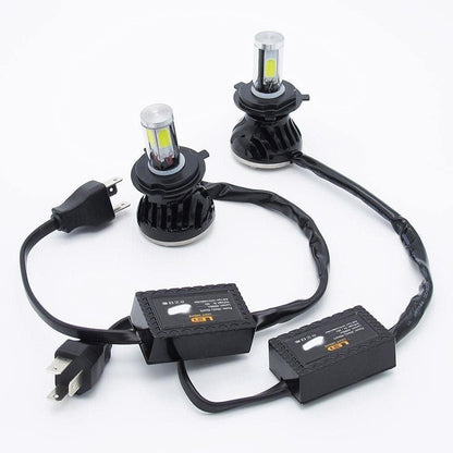 Kit Lampe de phare H4 LED 4 Directions 4000LM - مصابيح إضاءة أمامية للسيارات