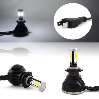 Kit Lampe de phare H4 LED 4 Directions 4000LM - مصابيح إضاءة أمامية للسيارات