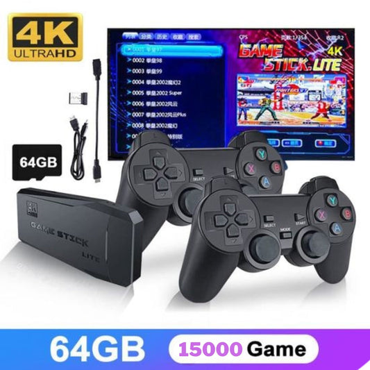Console de jeu vidéo rétro avec 15000 jeux intégrés +2 manette sans fil 4K HDMI تنزوت