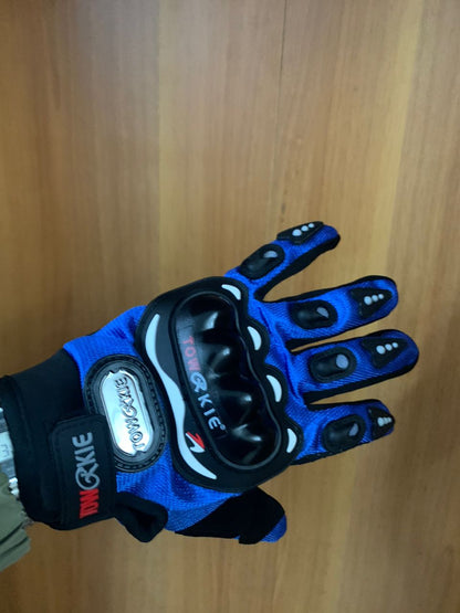 Gants de moto Pro-biker respirants avec protections en caoutchouc antidérapants
