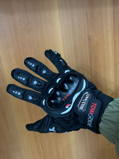 Gants de moto Pro-biker respirants avec protections en caoutchouc antidérapants