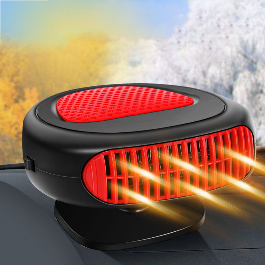 Ventilateur et Chauffage de Voiture Portable avec Base Rotative à 360 degree