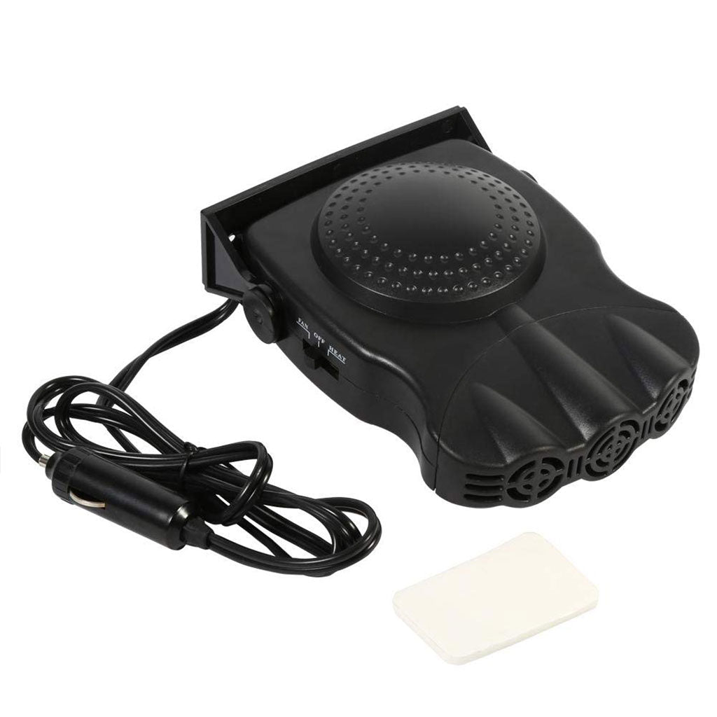 Ventilateur et Chauffage de Voiture 200W Portable avec Base Rotative à 360 degree V2