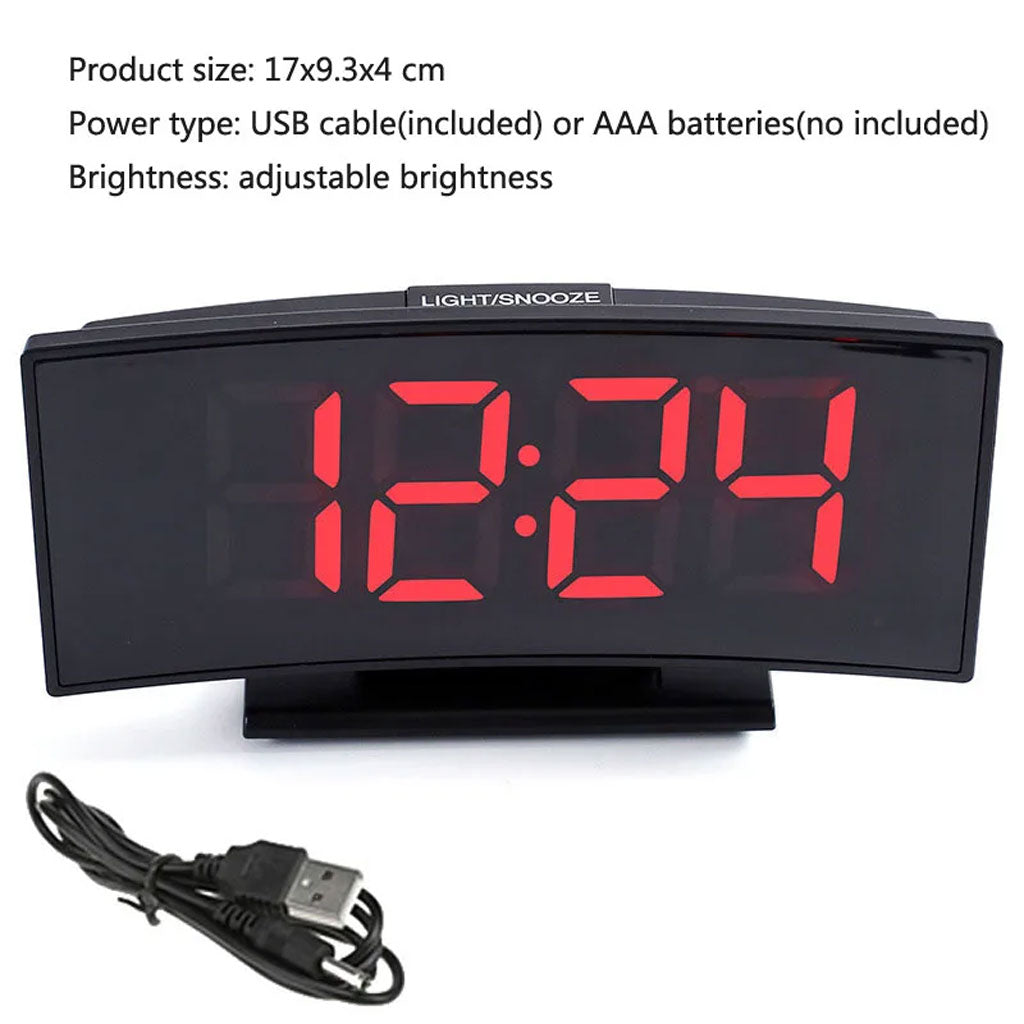 Horloge et réveil thermomètre de table électronique lumineux DS-3621L-2