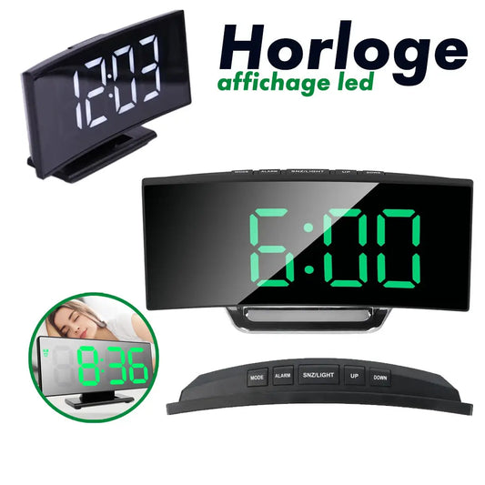 Horloge et réveil thermomètre de table électronique lumineux DS-3621L-2 - تنزوت