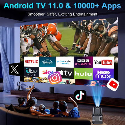 Projecteur portable Full HD HY320 Android 11 WiFi6 et Bluetooth 5.0 - جهاز عرض ذكي