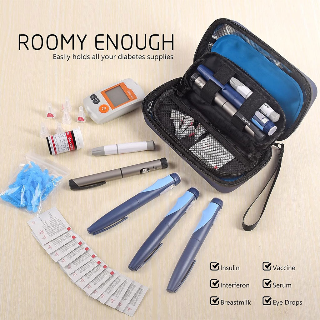 Trousse isotherme pour insuline avec écran afficheur de température