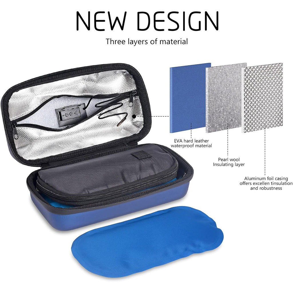 Trousse isotherme pour insuline avec écran afficheur de température