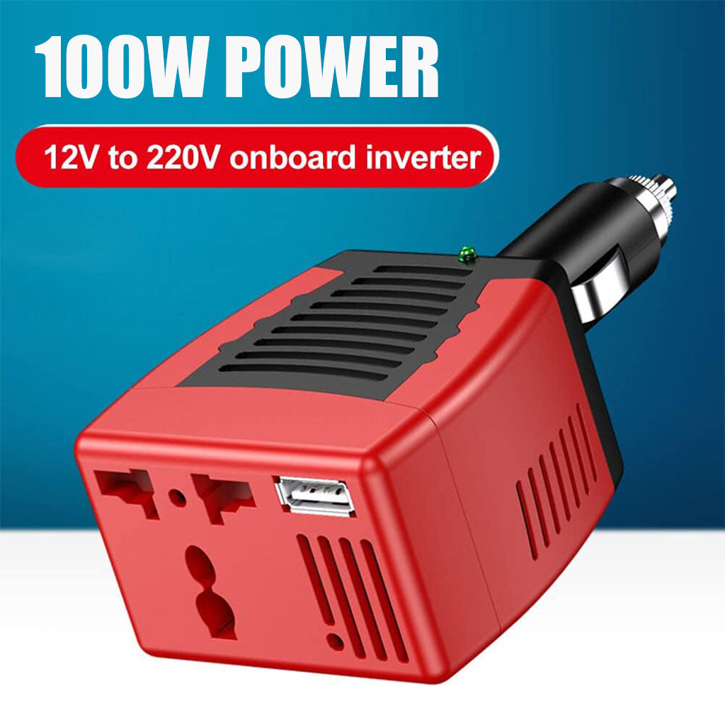 Convertisseur de tension automatique pour voitures 100W DC 12V à AC 220V – محول تيار الكهربائي