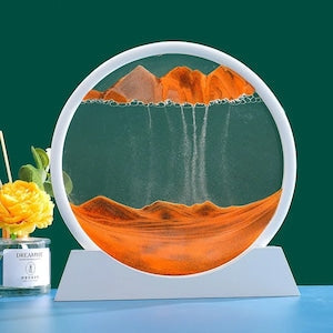 Sablier 3D en Verre rond 12 pouces pour la décoration de la maison تنزوت