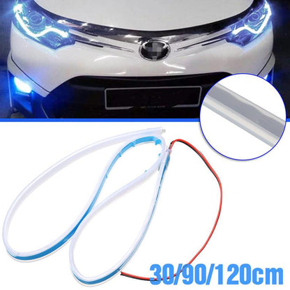 Feux de Jour LED Et Clignotant 2Pcs Pour Phares de Voiture 60cm