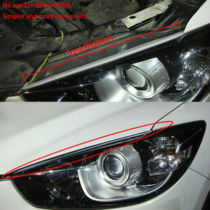 Feux de Jour LED Et Clignotant 2Pcs Pour Phares de Voiture 60cm