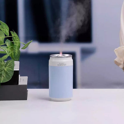 Humidificateur Portable USB forme Canette avec lampe à flamme