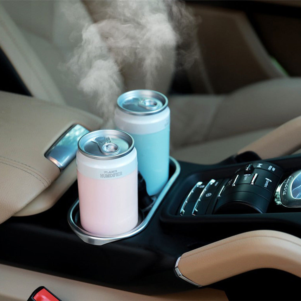 Humidificateur Portable USB forme Canette avec lampe à flamme