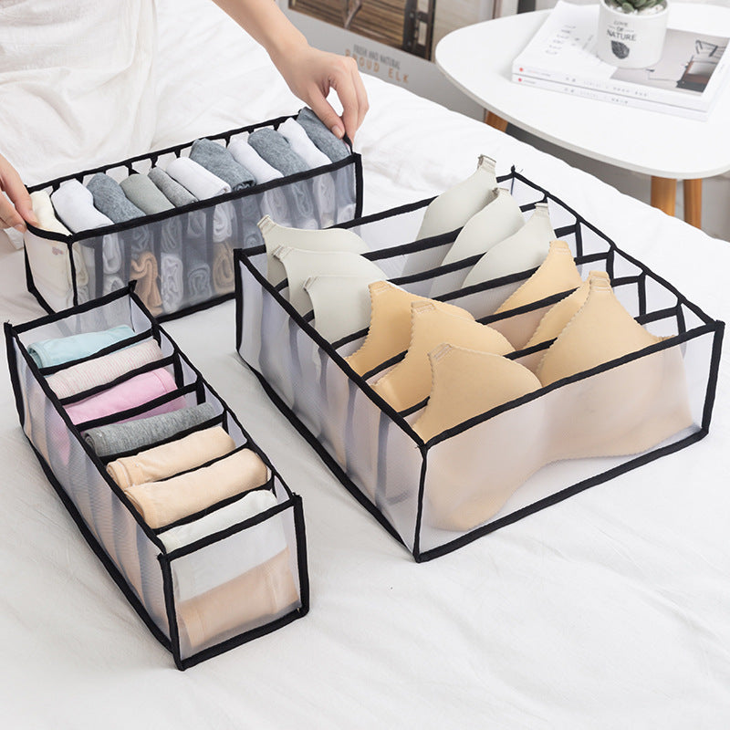 Organisateur de Sous-Vêtement Transparent 3PCS dans Tiroirs تنزوت