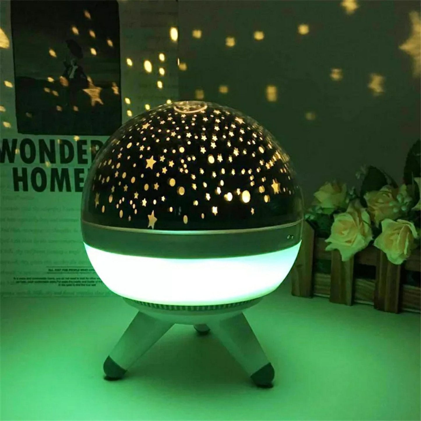 Projecteur ciel étoilé rotatif pour chambre enfants et bébés