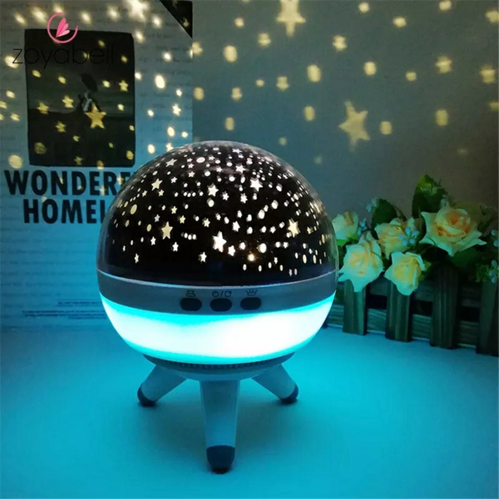 Projecteur ciel étoilé rotatif pour chambre enfants et bébés - تنزوت