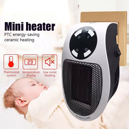 Mini Chauffage Mural Électrique 500W + Télécommande – سخان كهربائي صغير للحائط