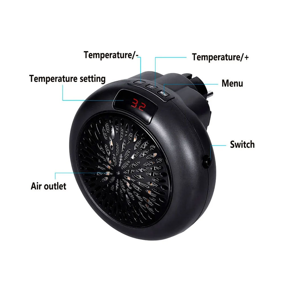 Mini Chauffage Mural Électrique 900W – سخان كهربائي صغير للحائط