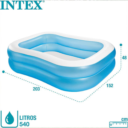 Piscine gonflable rectangulaire 203 x 152 x 48 cm INTEX 57180 – حوض سباحة