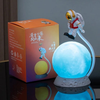 veilleuse LED 3D décoratif en forme d'astronaute Rechargeable par USB - تنزوت