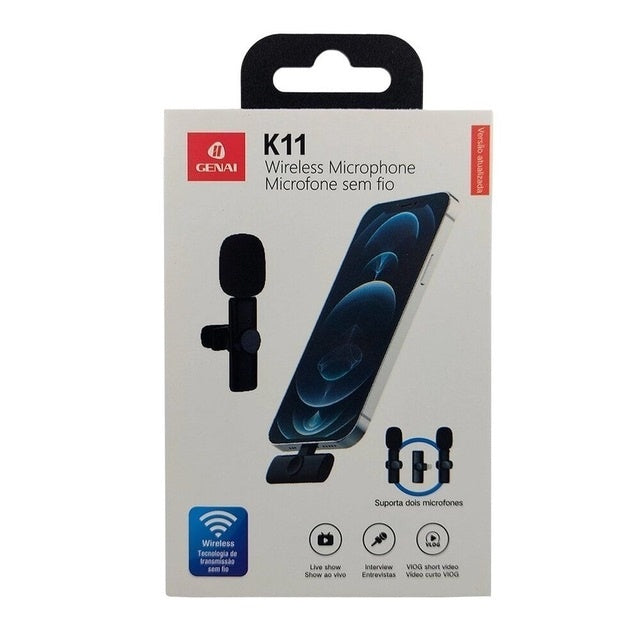 K11 Microphone-cravate sans fil Recording Audio Video Androïd / iPhone