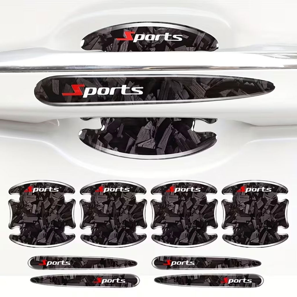 Autocollants de Poignée pour Porte de Voiture Protection Anti-Rayures 8Pcs - تنزوت