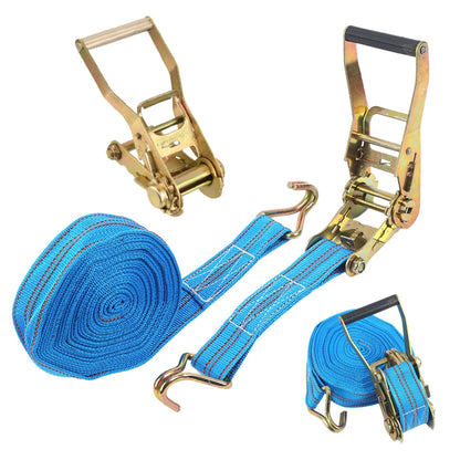 Sangle à cliquet 10M double crochet en métal 10000Lbs, pour Déplacement, Fixation, Cargo تنزوت