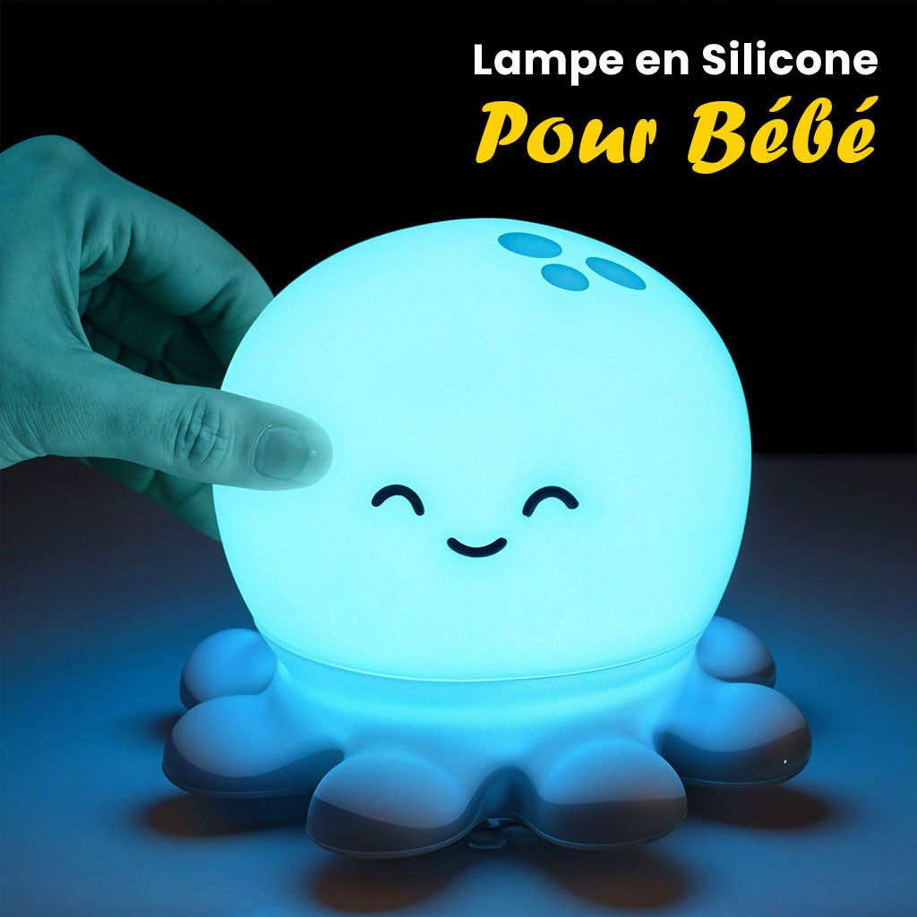 Veilleuse en Silicone en Forme de Octopus pour Enfants – مصباح سيليكون للأطفال تنزوت