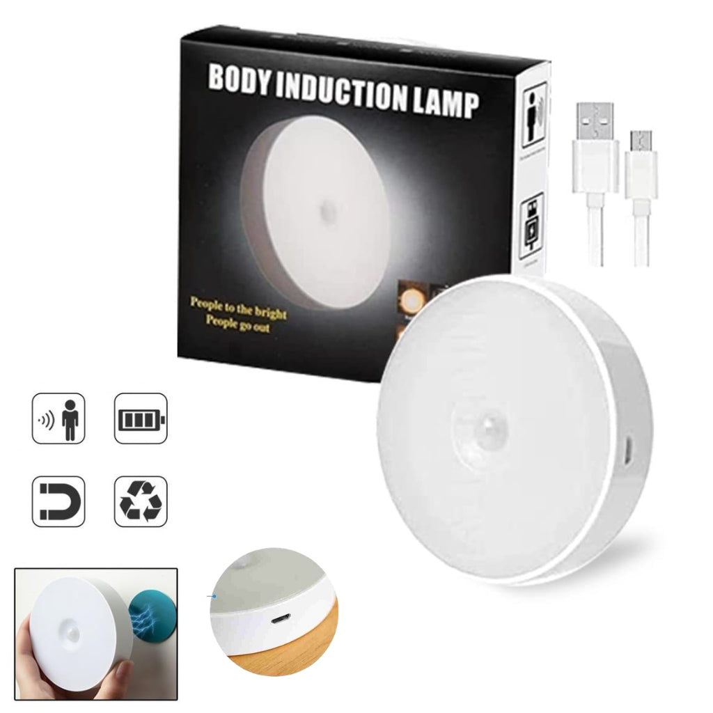 Lampe LED intelligente à capteur de mouvement sans fil Rechargeable - تنزوت
