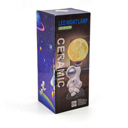 Veilleuse Astronaute et Lampe de Table en Céramique