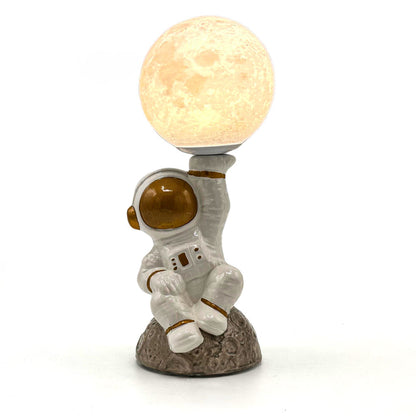 Veilleuse Astronaute et Lampe de Table en Céramique
