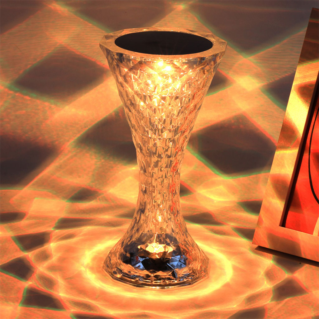 Lampe de table en cristal sans fil Tactile Rgb pour chambre V2