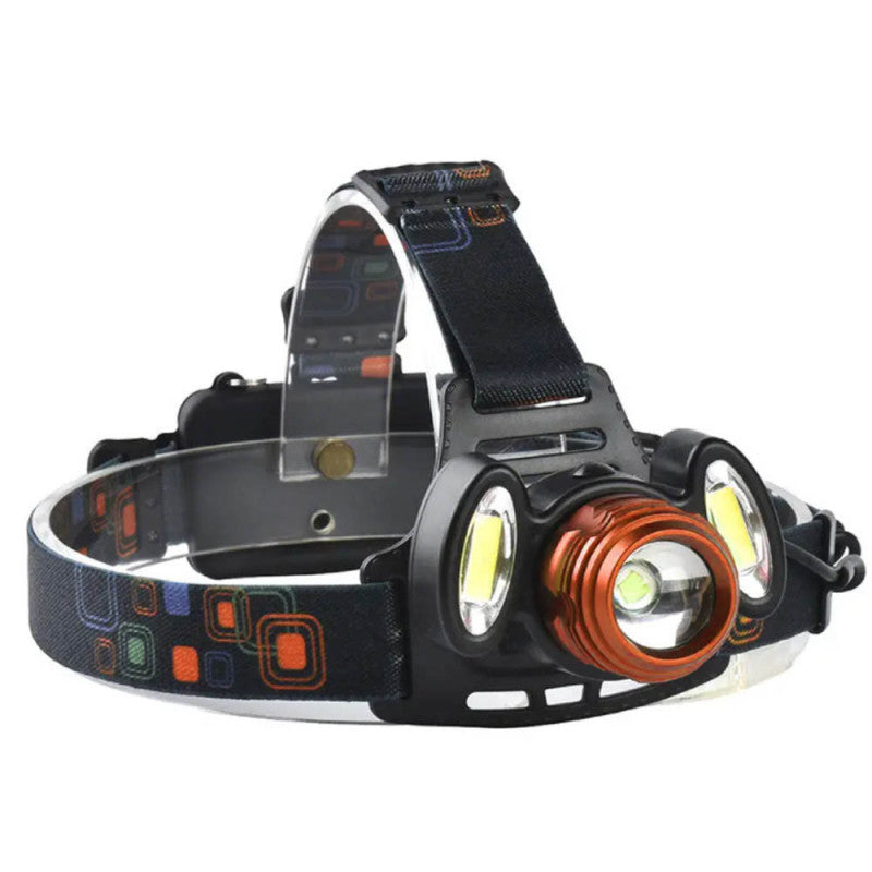 Lampe Frontale Lumineuse Sans Fil Avec 4 Modes D’eclairages Et Avec Zoom BEETRO LA-294