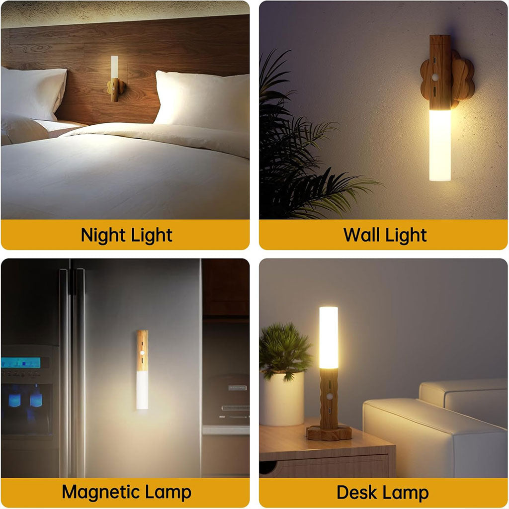 Lampe Murale Sans Fil Rechargeable 3en1 Magnétique et Amovible