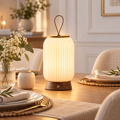 Lanterne LED Portable Sans Fil Style Lanterne Chinoise 1818-3 - مصباح طاولات وفانوس لاسلكي محمول أنيق
