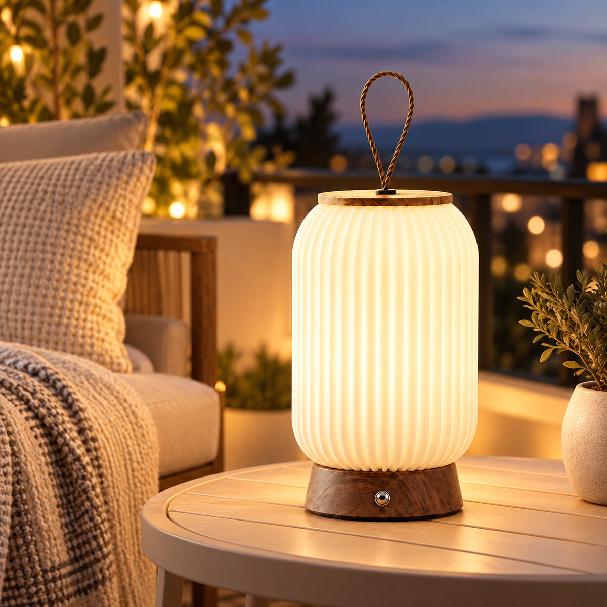 Lanterne LED Portable Sans Fil Style Lanterne Chinoise 1818-3 - مصباح طاولات وفانوس لاسلكي محمول أنيق