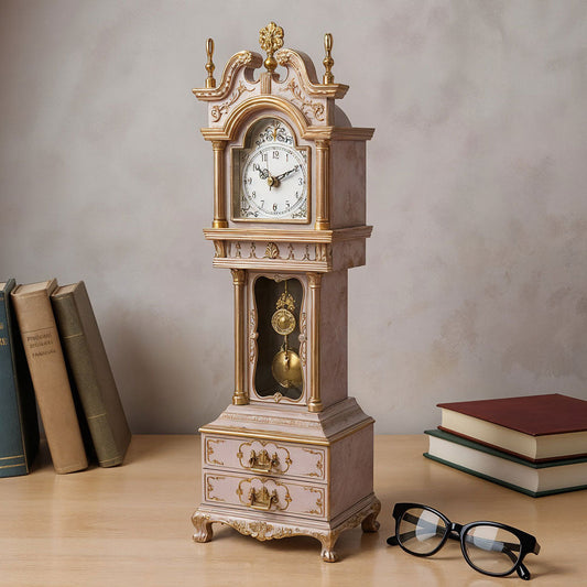 Horloge de Grand-mère avec Boîte à Musique Design Vintage – ساعة ديكور تنزوت