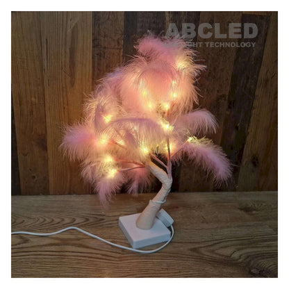 Lampe a chevet en forme D’Arbre Lumineux 45cm / 220V- Rose