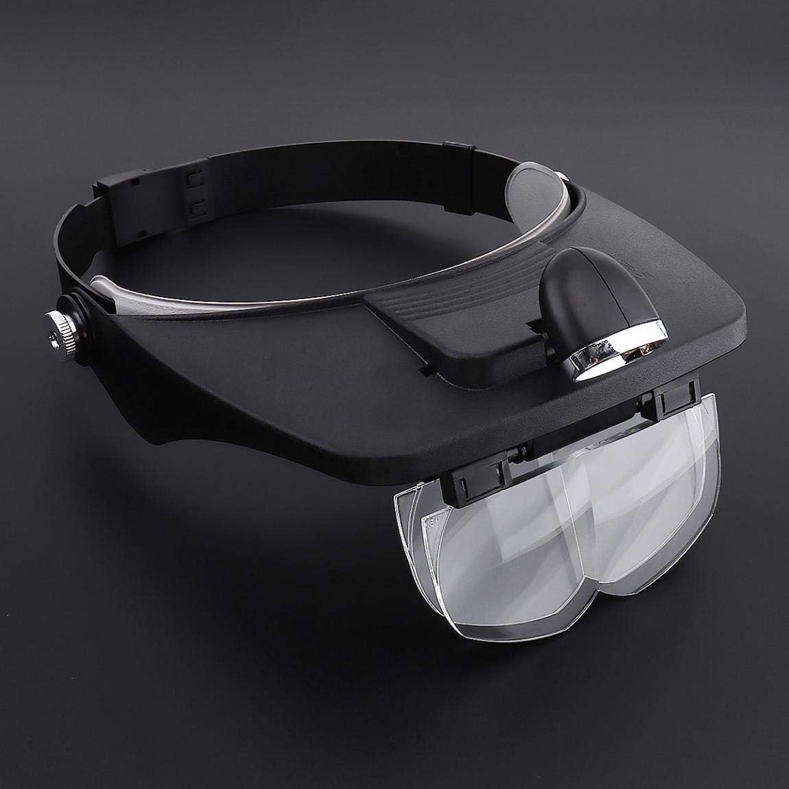 Loupe frontale avec 4 lentilles détachables pour la lecture et la réparation électronique – نظارات تكبير مع 4 عدسات قابلة للفصل