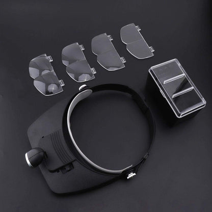Loupe frontale avec 4 lentilles détachables pour la lecture et la réparation électronique – نظارات تكبير مع 4 عدسات قابلة للفصل