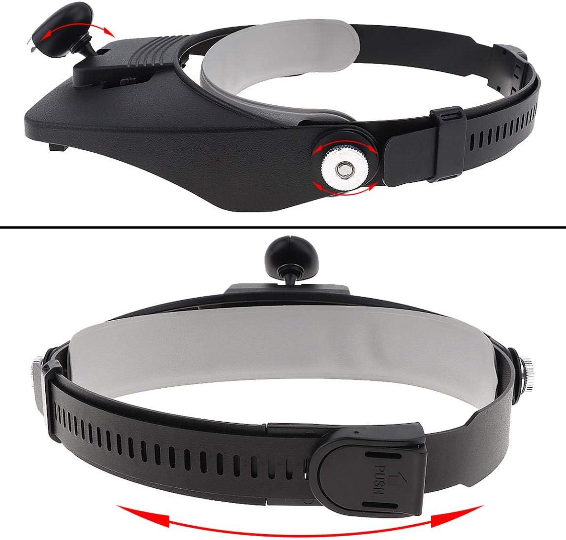 Loupe frontale avec 4 lentilles détachables pour la lecture et la réparation électronique – نظارات تكبير مع 4 عدسات قابلة للفصل