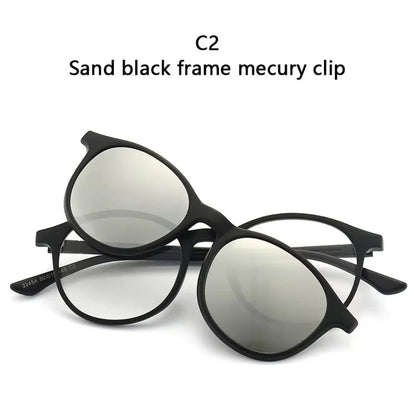 Lunette 6 En 1 2231A Optique / Soleil / Nuit - نظارات شمسية مغناطيسية