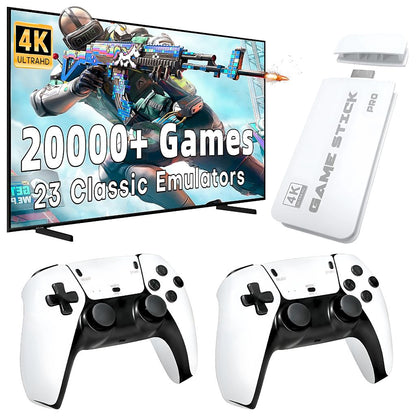 M15 Game Stick Pro Console de jeu vidéo 4k Rétro +20000 Jeux classiques HD 4K avec 2 manette sans fil تنزوت