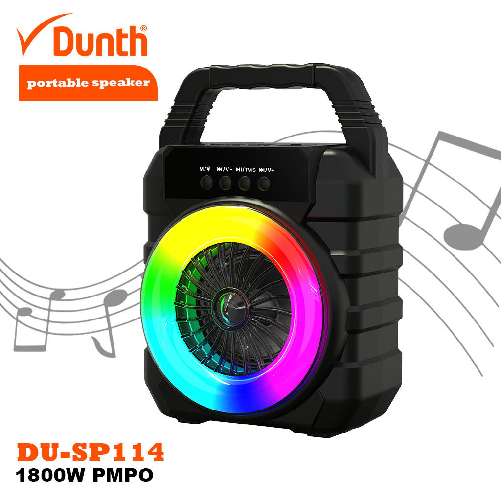 Ampli à batterie haut parleur de haute qualité avec poignée 1800W DUNTH DU-SP114 - تنزوت