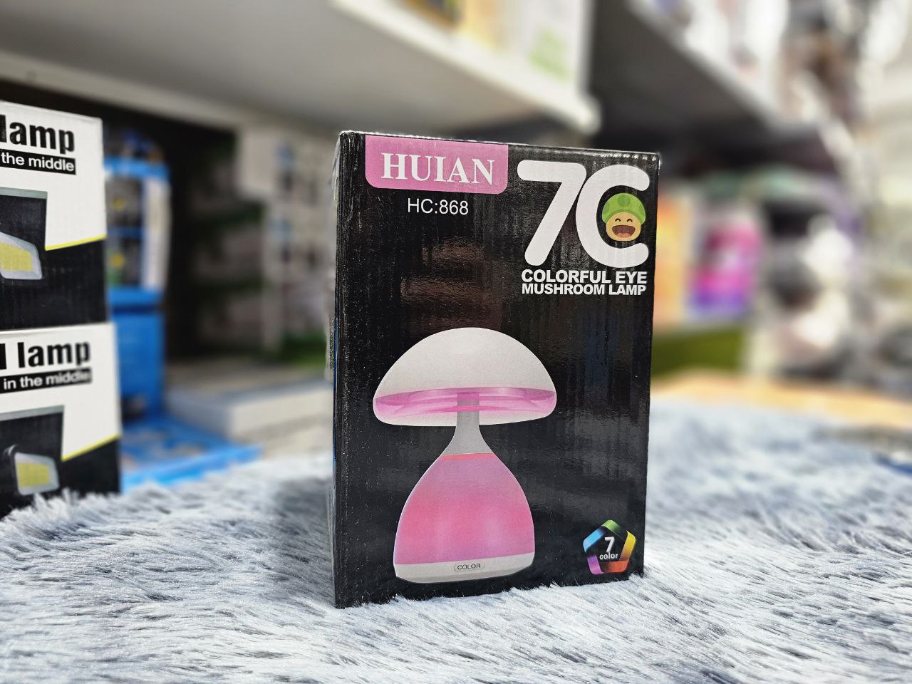 Lampe de chevet LED à capteur tactile Champignon à intensité variable RGB