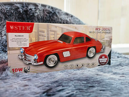 Haut-parleur audio Bluetooth sans fil En forme de Voiture Vintage , Carte mémoire , appels , AUX , Clé USB , FM RADIO